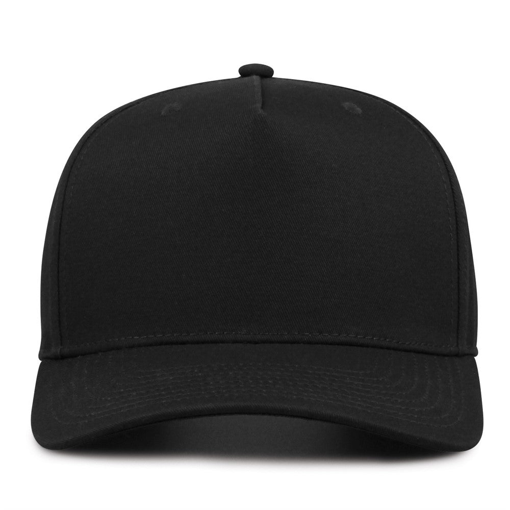 The Game Gb525 5 Panel Twill Cap - Black