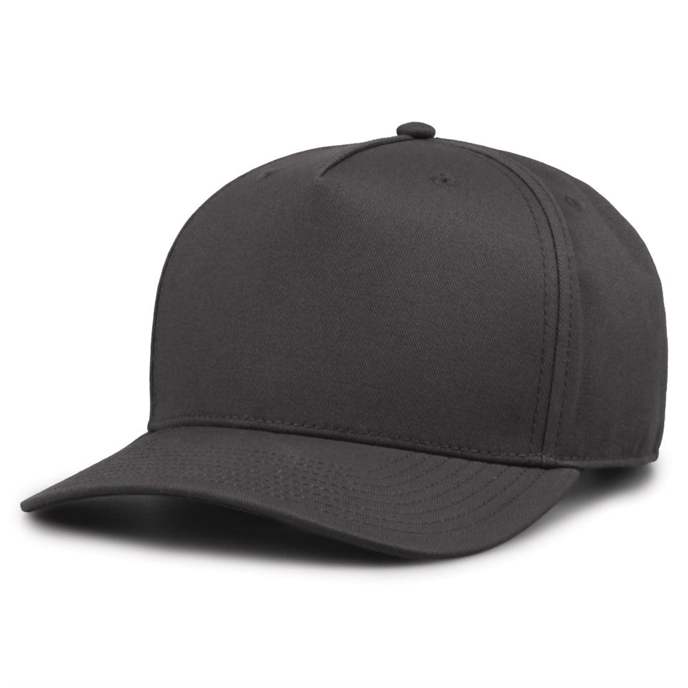 The Game Gb525 5 Panel Twill Cap - Charcoal