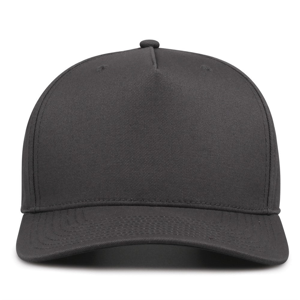 The Game Gb525 5 Panel Twill Cap - Charcoal