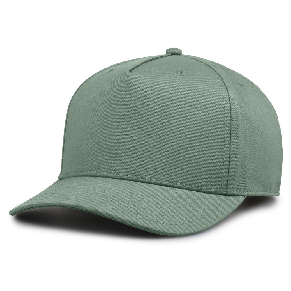 The Game Gb525 5 Panel Twill Cap - Greenstone