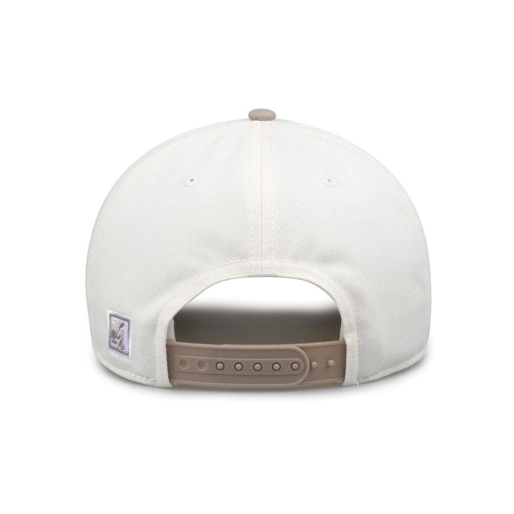 The Game Gb525 5 Panel Twill Cap - Ivory Khaki