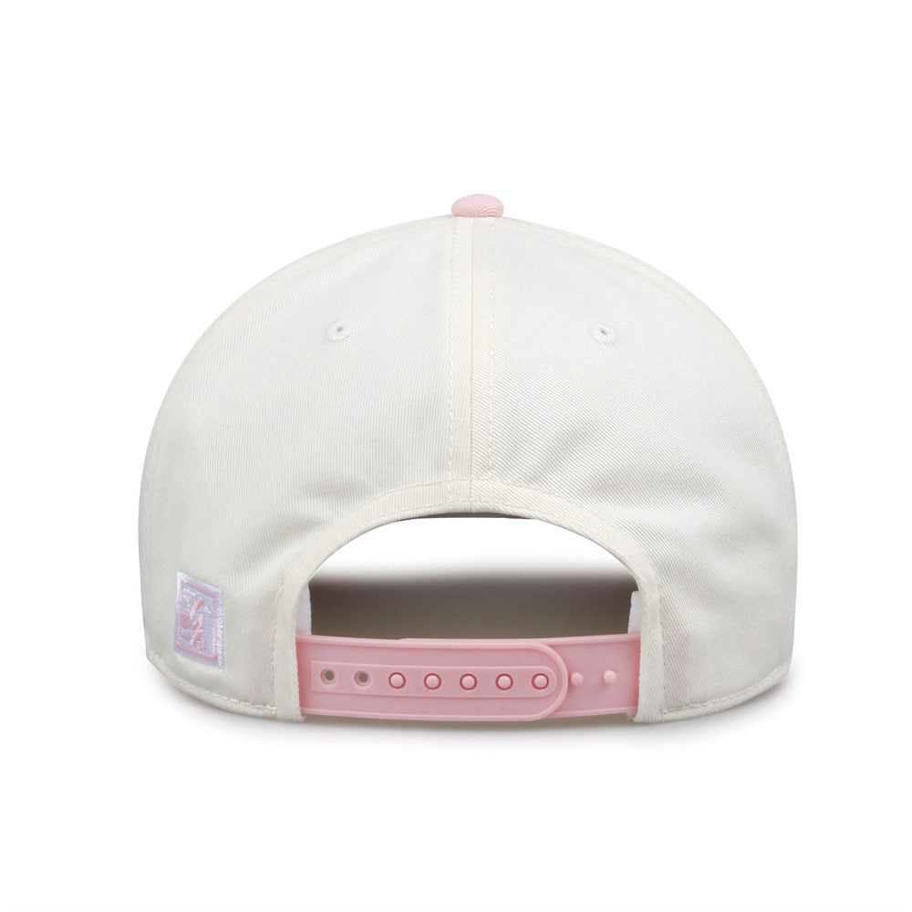 The Game Gb525 5 Panel Twill Cap - Ivory Pink