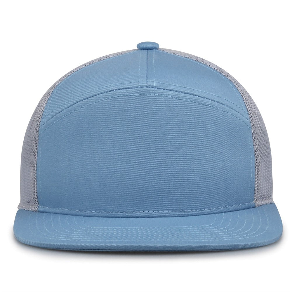 The Game Gb527 Euro Trucker Cap - Columbia Blue