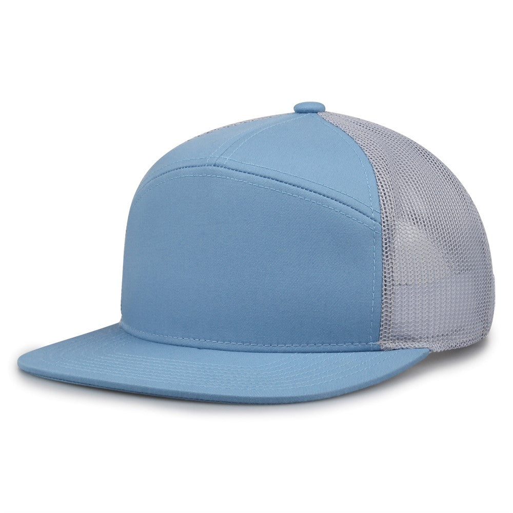 The Game Gb527 Euro Trucker Cap - Columbia Blue