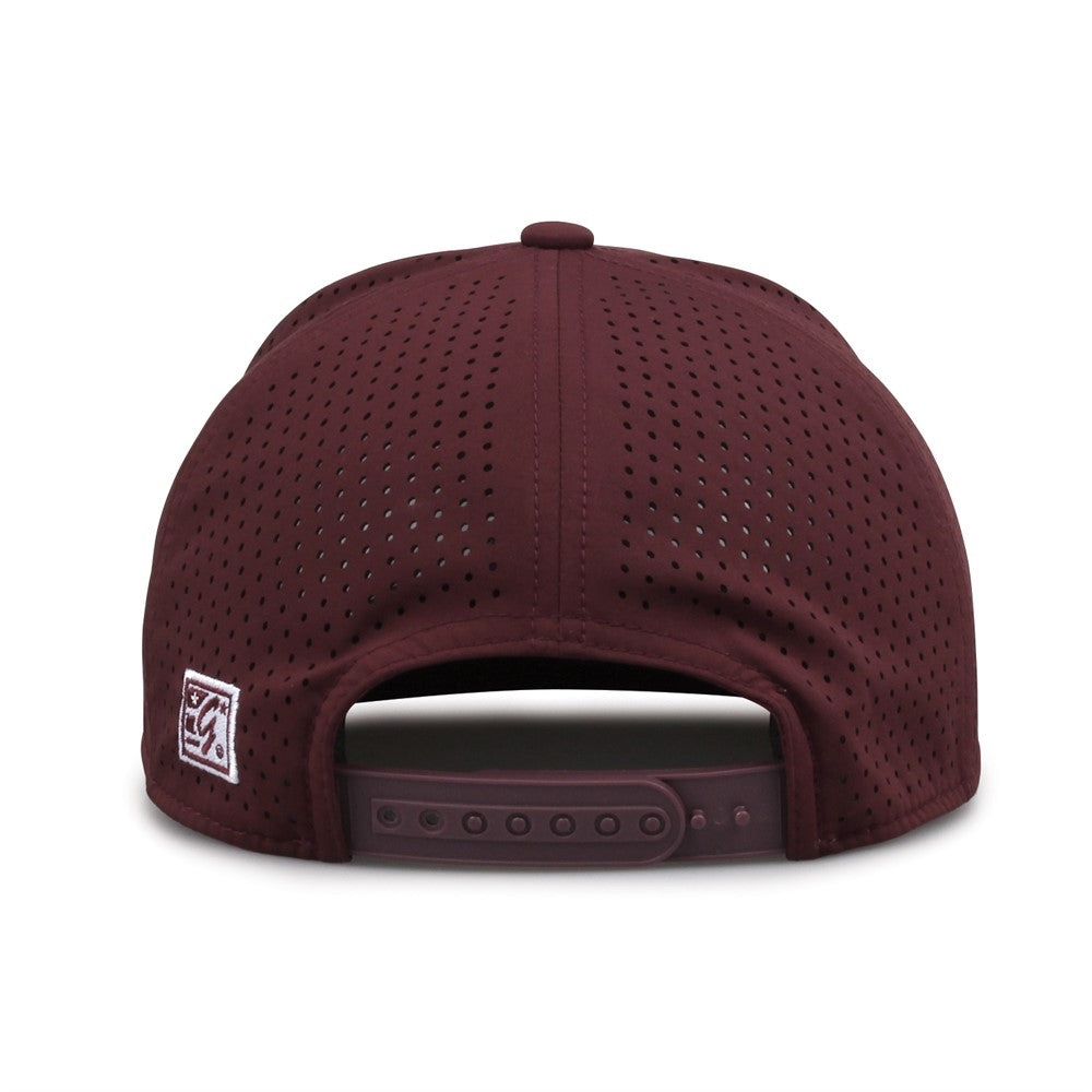 The Game Gb529 Performance Euro Cap - Dark Maroon