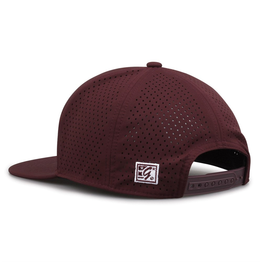 The Game Gb529 Performance Euro Cap - Dark Maroon