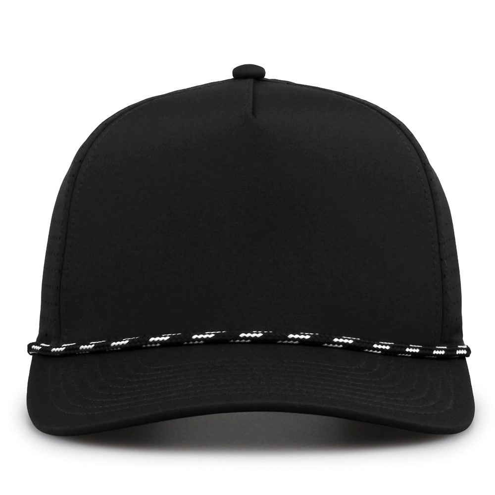 The Game Gb530 5 Panel Perforated Gamechanger Cap - Black