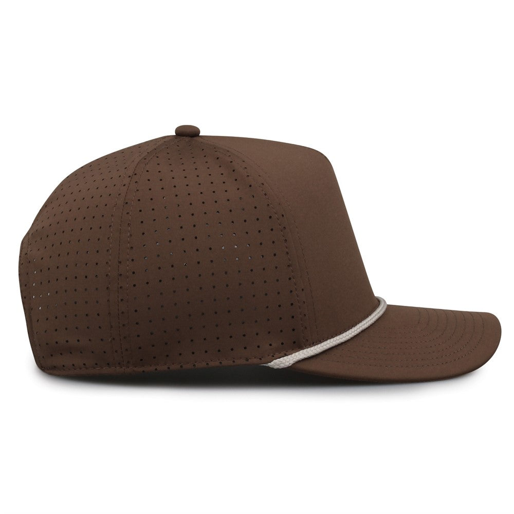 The Game Gb530 5 Panel Perforated Gamechanger Cap - Brown