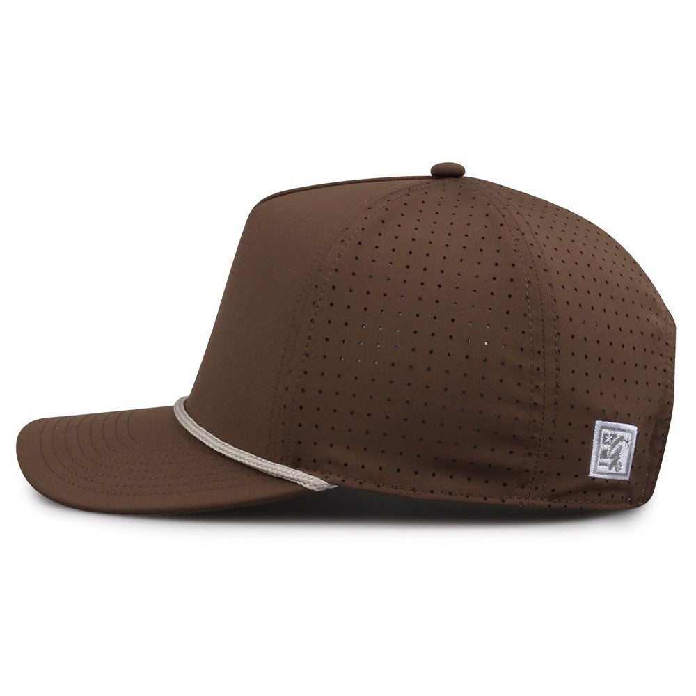 The Game Gb530 5 Panel Perforated Gamechanger Cap - Brown