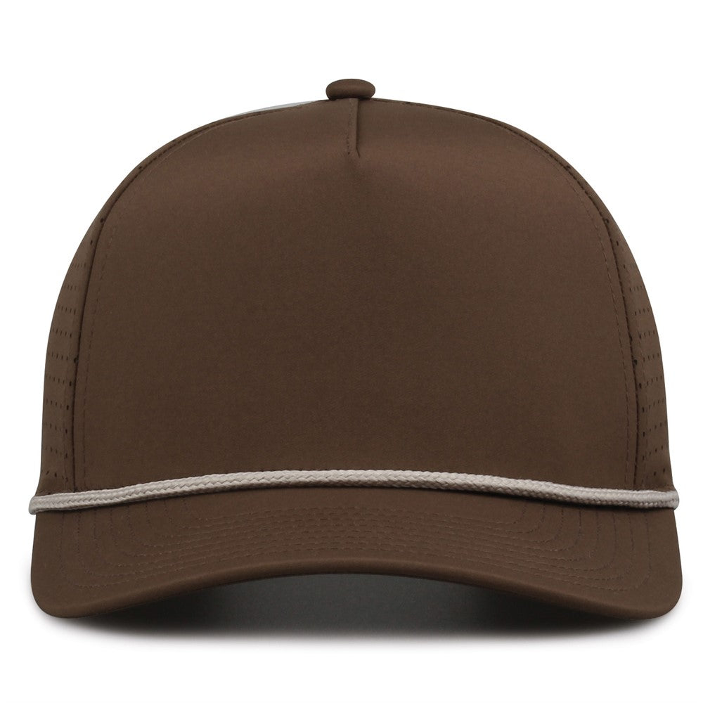 The Game Gb530 5 Panel Perforated Gamechanger Cap - Brown