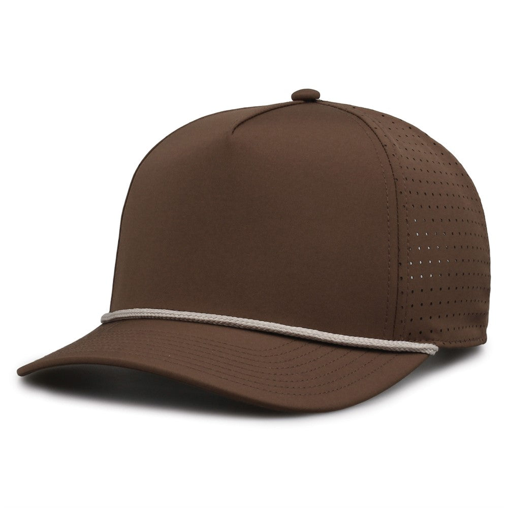 The Game Gb530 5 Panel Perforated Gamechanger Cap - Brown