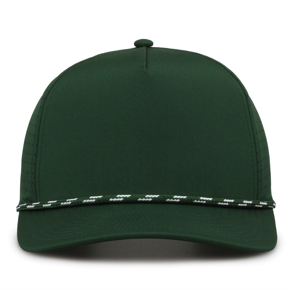 The Game Gb530 5 Panel Perforated Gamechanger Cap - Dark Green