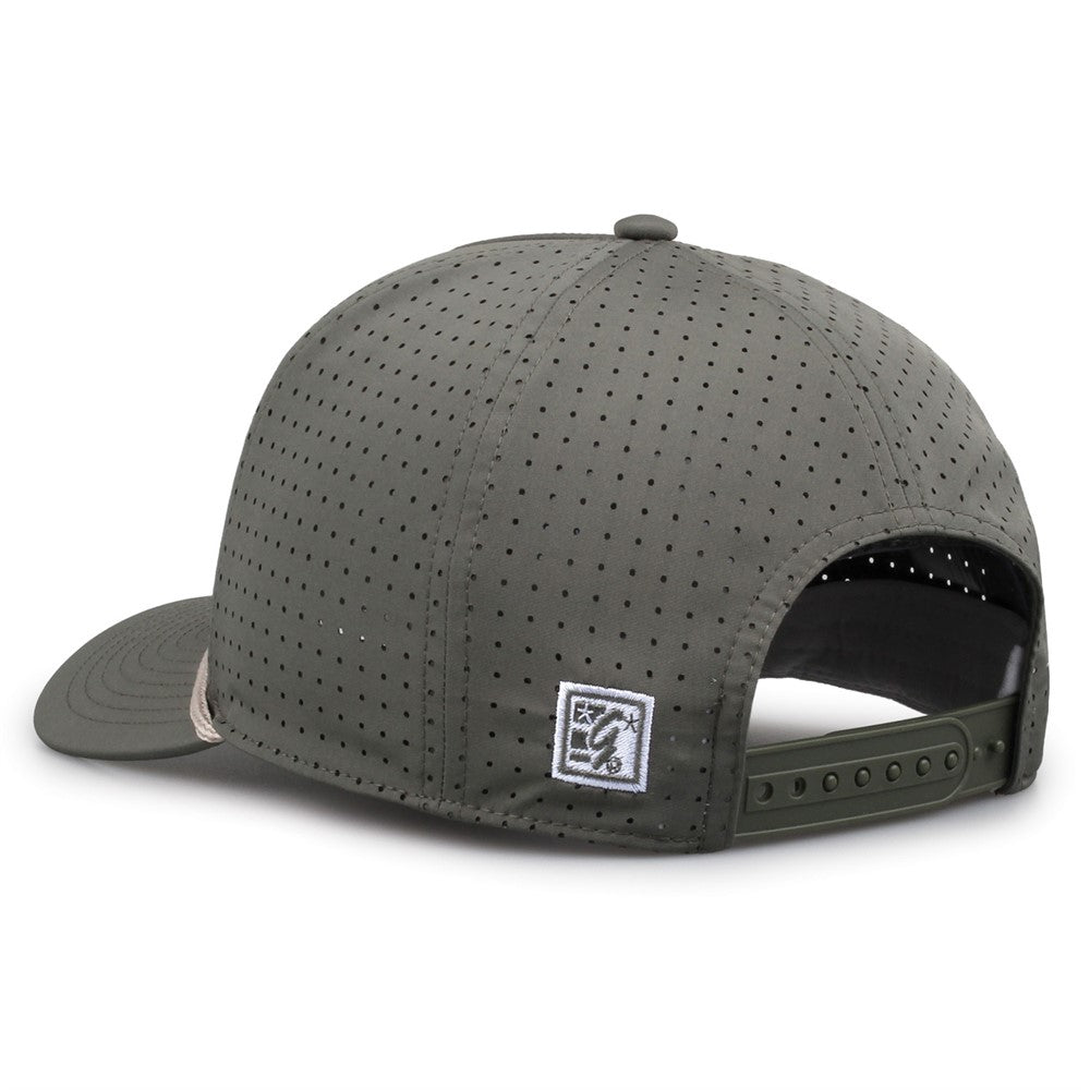 The Game Gb530 5 Panel Perforated Gamechanger Cap - Light Olive