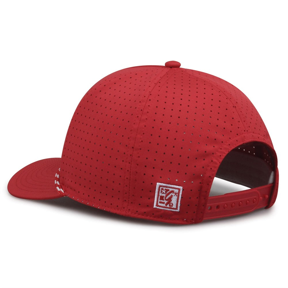 The Game Gb530 5 Panel Perforated Gamechanger Cap - Red