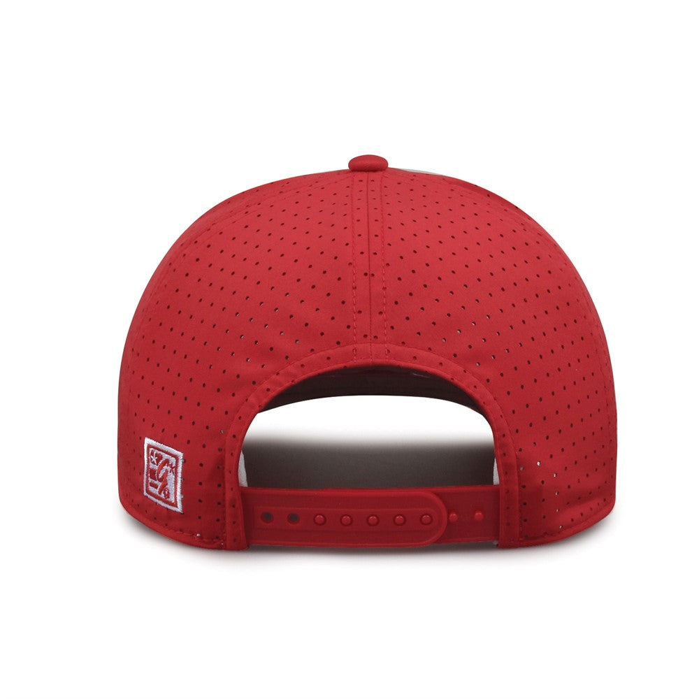 The Game Gb530 5 Panel Perforated Gamechanger Cap - Red