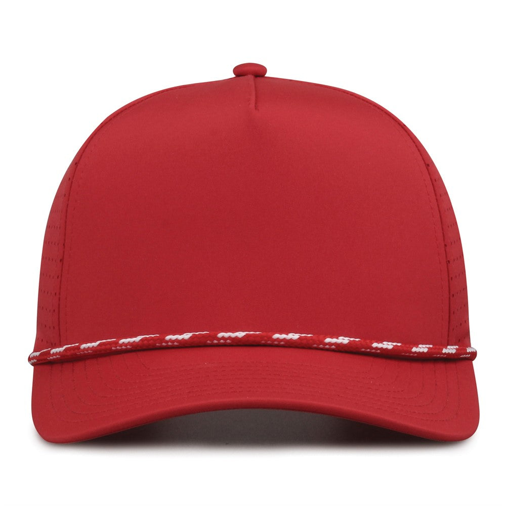 The Game Gb530 5 Panel Perforated Gamechanger Cap - Red