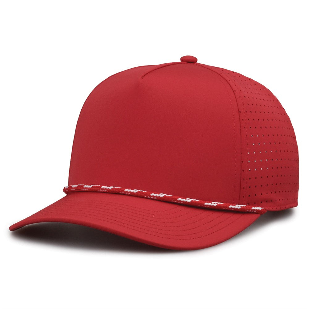 The Game Gb530 5 Panel Perforated Gamechanger Cap - Red