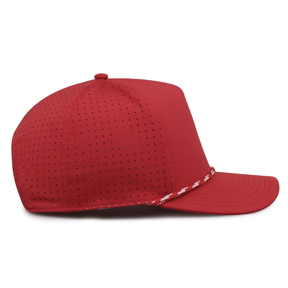 The Game Gb530 5 Panel Perforated Gamechanger Cap - Red