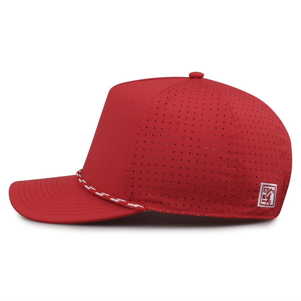 The Game Gb530 5 Panel Perforated Gamechanger Cap - Red