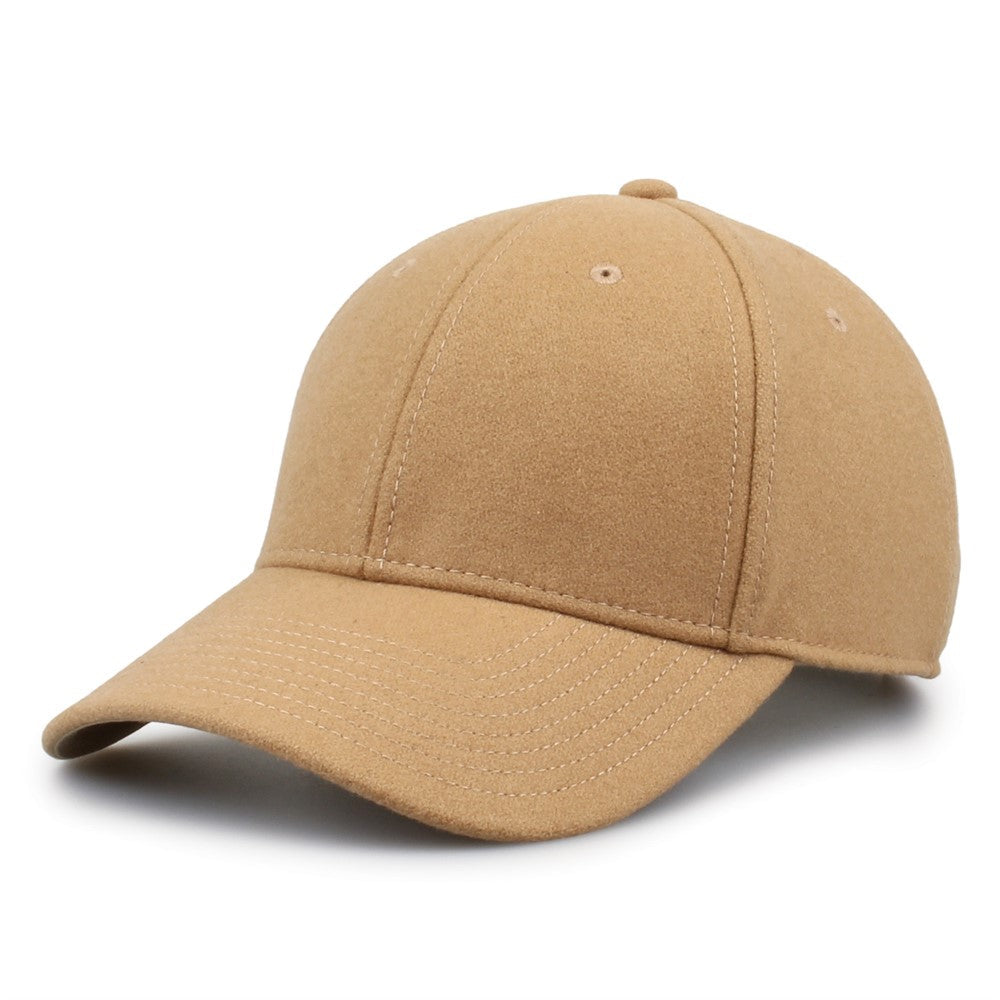 The Game Gb555 Wool with Leather Strap Cap - Camel