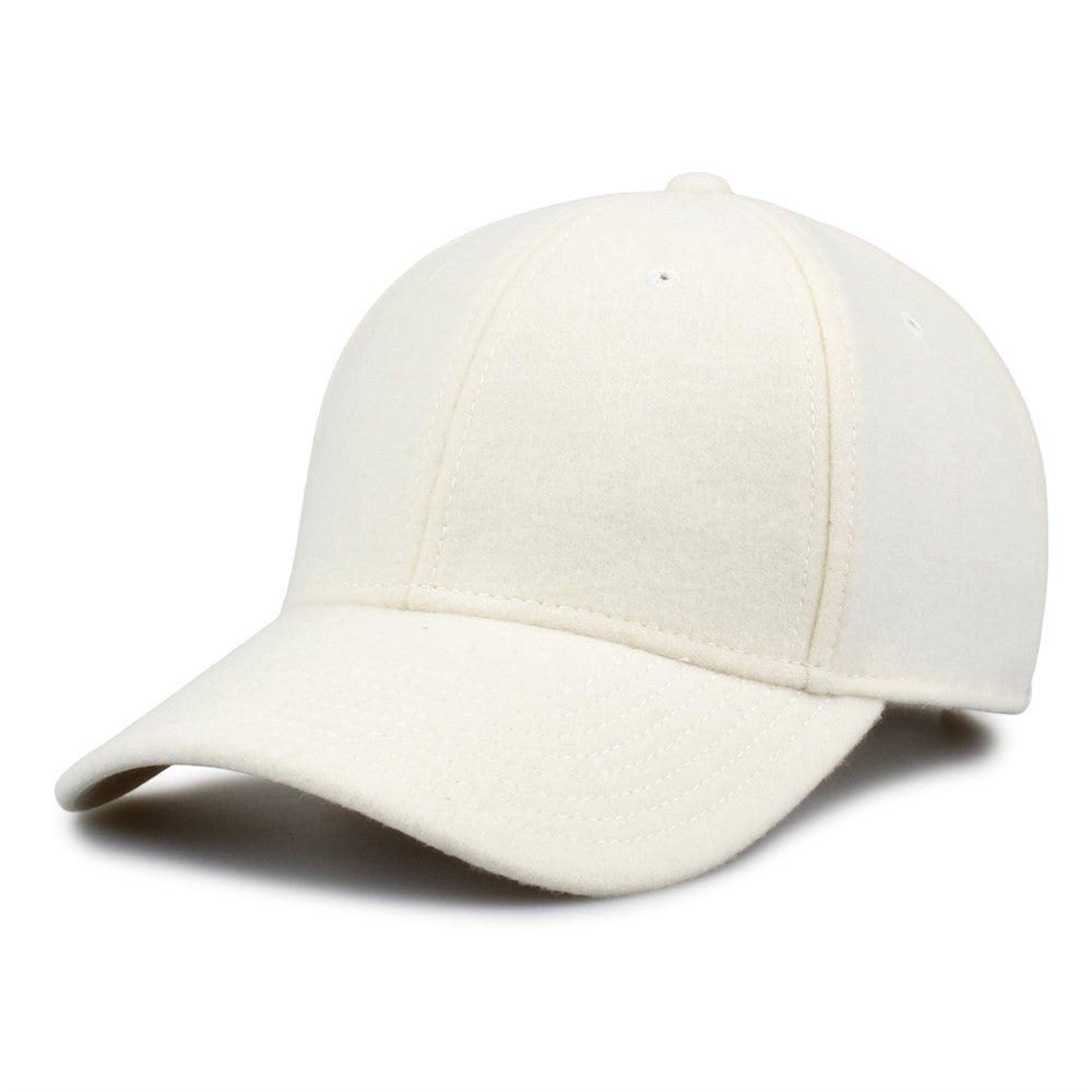 The Game Gb555 Wool with Leather Strap Cap - Ivory