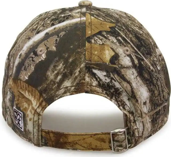 The Game Gb873 Camo Relaxed Cap - Realtree Edge