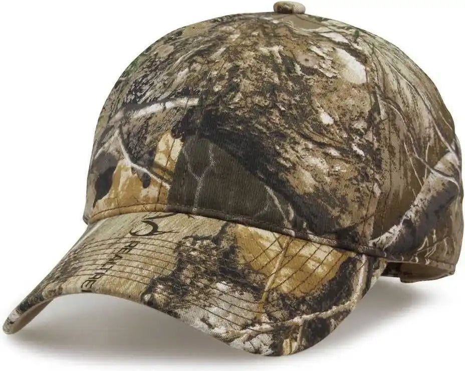 The Game Gb873 Camo Relaxed Cap - Realtree Edge