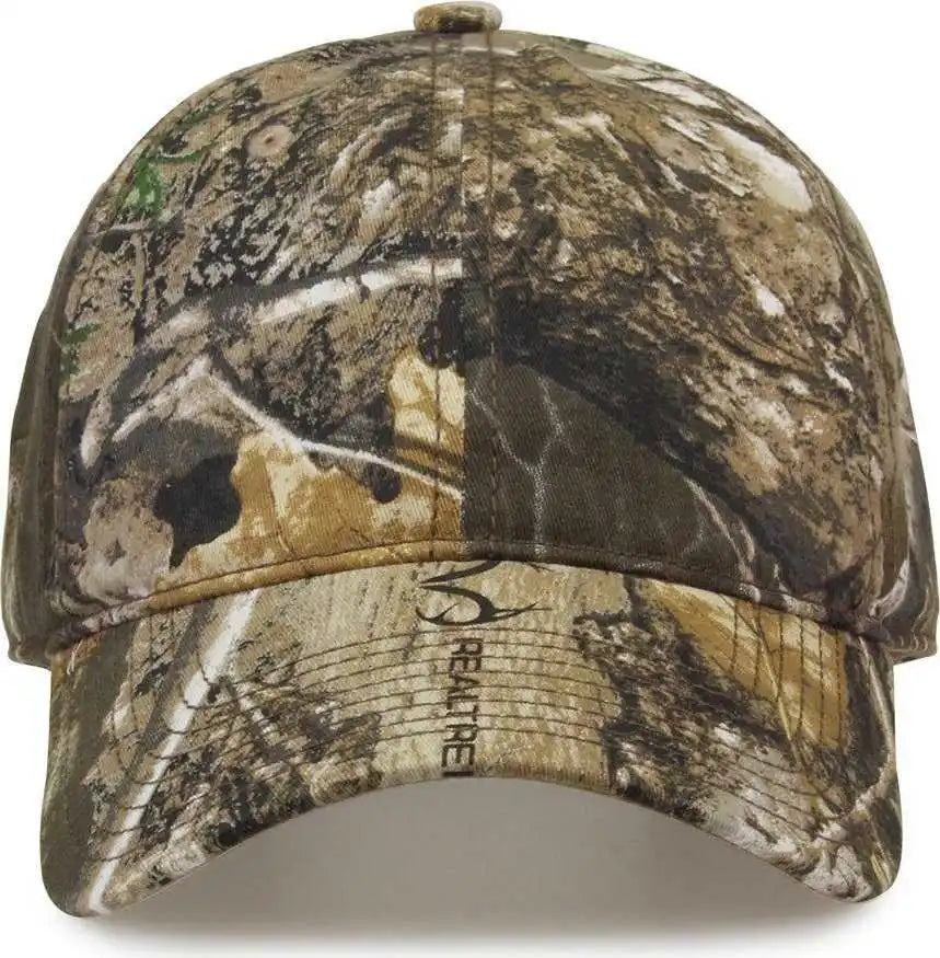 The Game Gb873 Camo Relaxed Cap - Realtree Edge