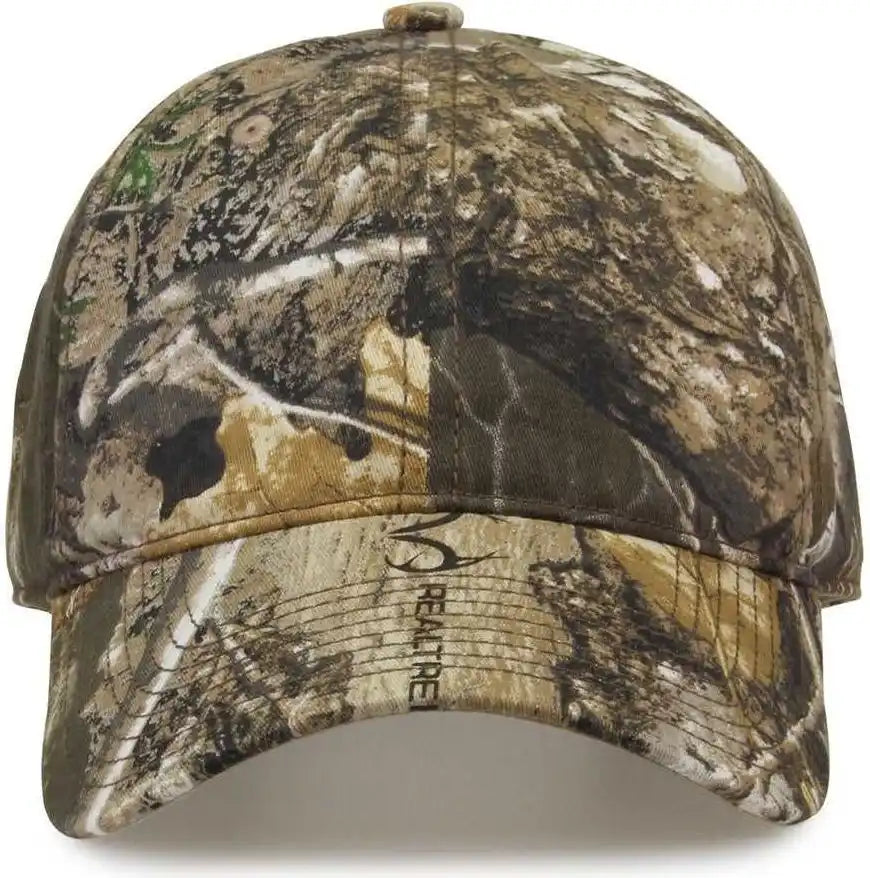 The Game Gb873 Camo Relaxed Cap - Realtree Edge