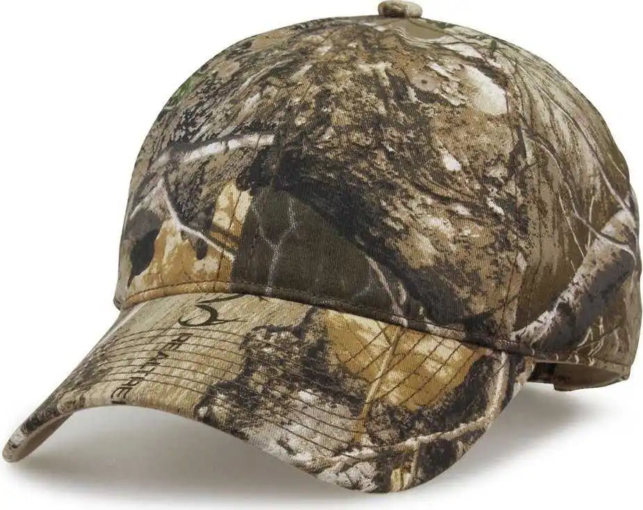 The Game Gb873 Camo Relaxed Cap - Realtree Edge