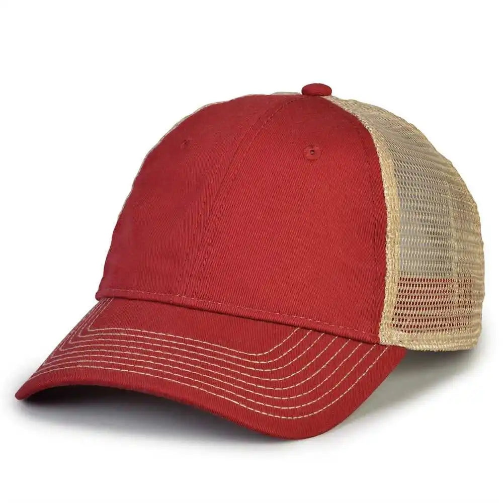 The Game Gb880 Soft Trucker Cap Cardinal Sand / one Size Fits Most