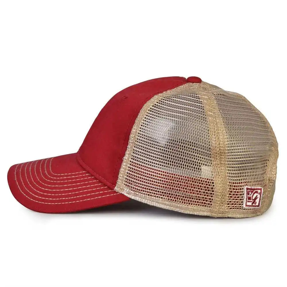 The Game Gb880 Soft Trucker Cap Cardinal Sand / one Size Fits Most