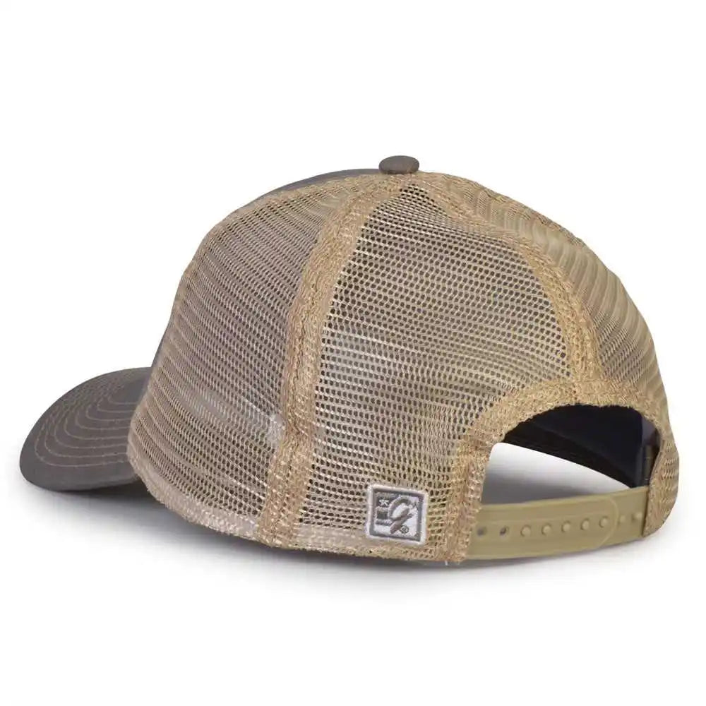 The Game Gb880 Soft Trucker Cap Charcoal Dark Gray Sand / one Size Fits Most