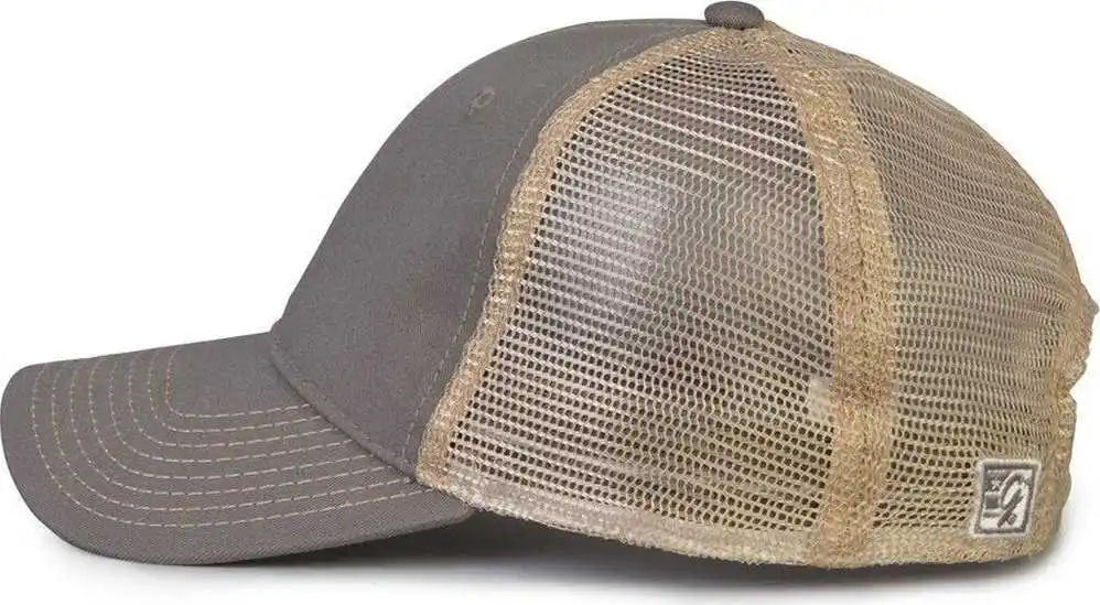 The Game Gb880 Soft Trucker Cap Charcoal Dark Gray Sand / one Size Fits Most