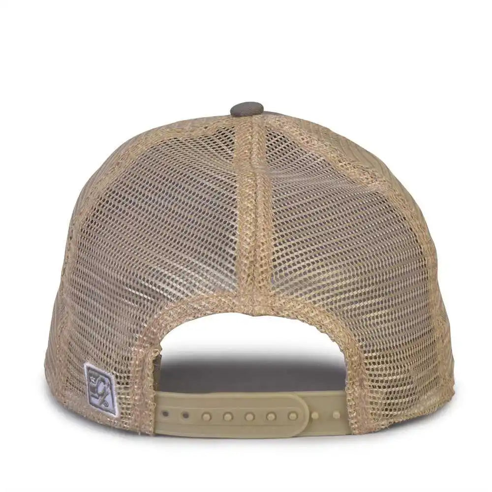 The Game Gb880 Soft Trucker Cap Charcoal Dark Gray Sand / one Size Fits Most