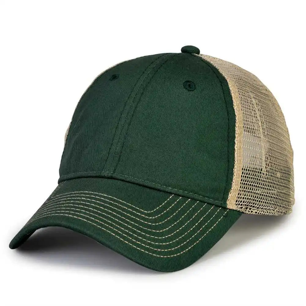 The Game Gb880 Soft Trucker Cap - Dark Green - Forest Sand / one Size Fits Most