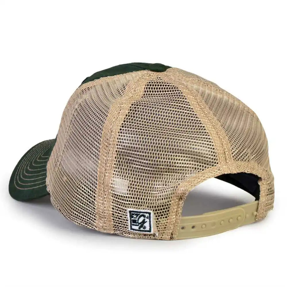 The Game Gb880 Soft Trucker Cap - Dark Green - Forest Sand / one Size Fits Most