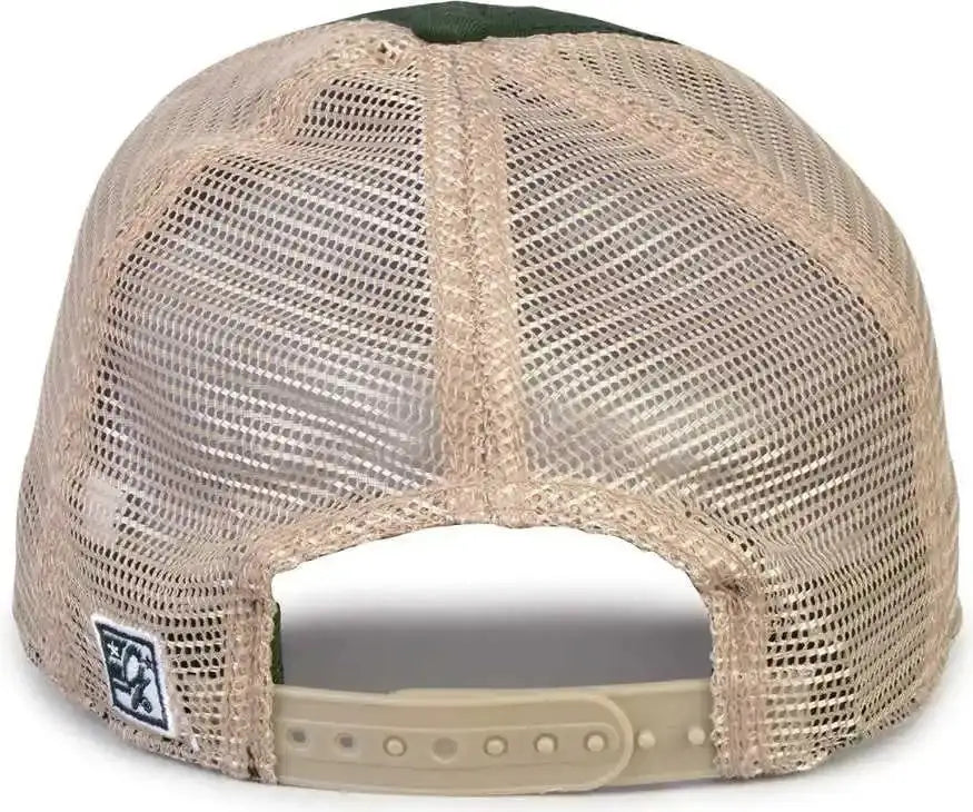 The Game Gb880 Soft Trucker Cap - Dark Green