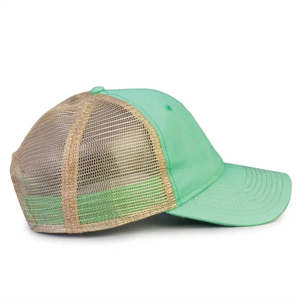 The Game Gb880 Soft Trucker Cap Gumdrop Mint Sand / one Size Fits Most