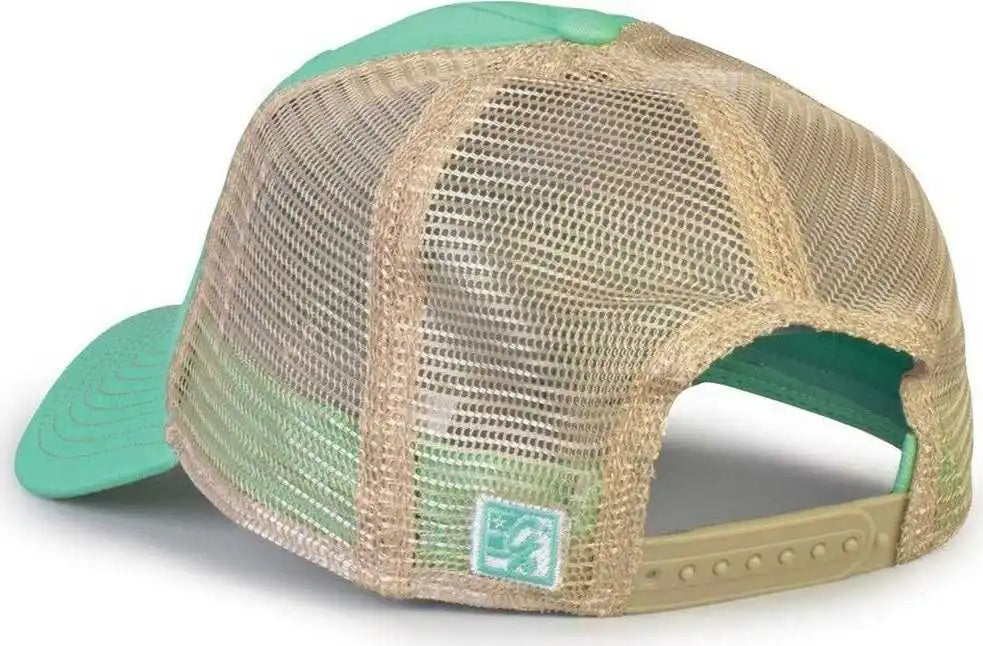 The Game Gb880 Soft Trucker Cap Gumdrop Mint Sand / one Size Fits Most