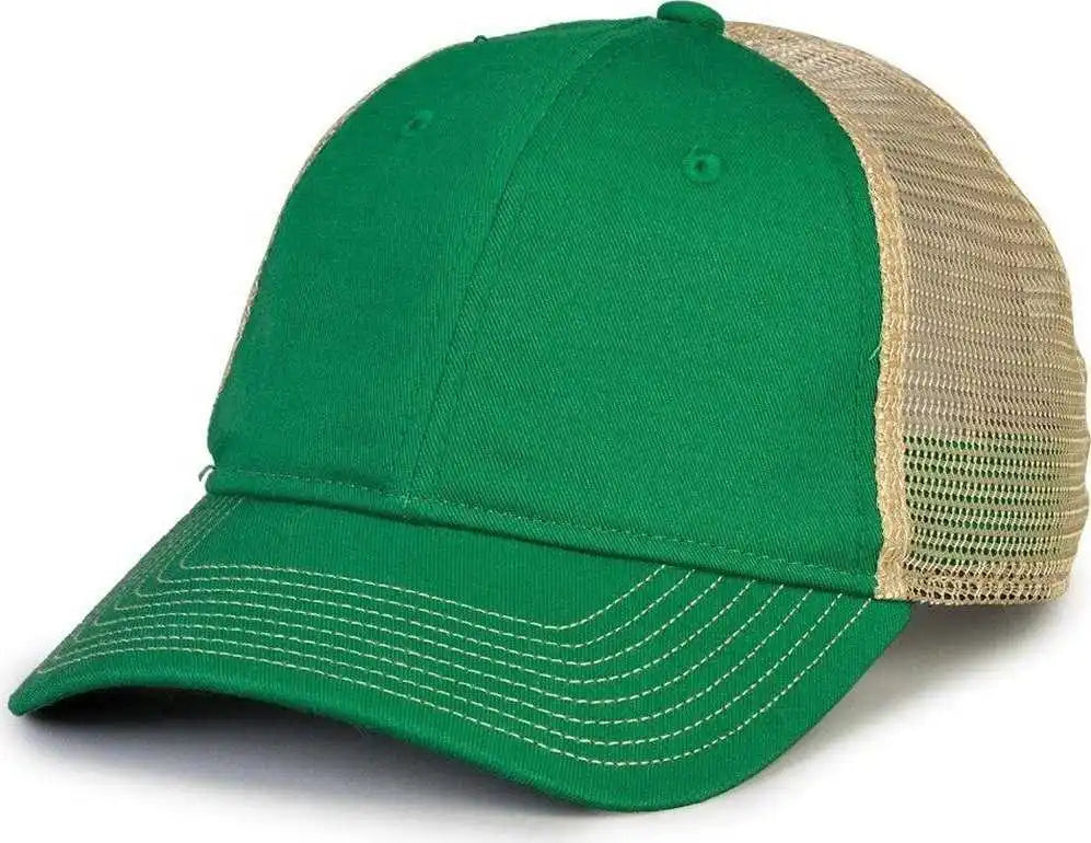 The Game Gb880 Soft Trucker Cap Kelly Sand / one Size Fits Most
