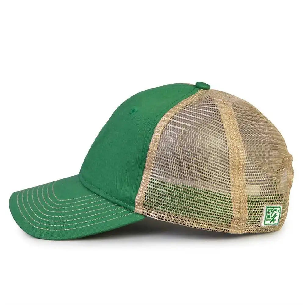 The Game Gb880 Soft Trucker Cap Kelly Sand / one Size Fits Most