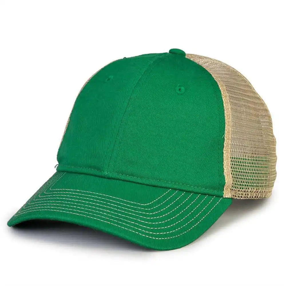 The Game Gb880 Soft Trucker Cap Kelly Sand / one Size Fits Most