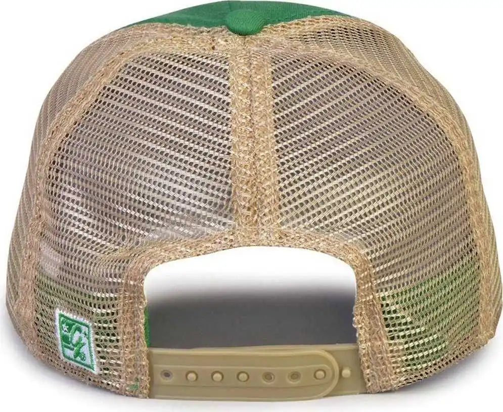 The Game Gb880 Soft Trucker Cap Kelly Sand / one Size Fits Most