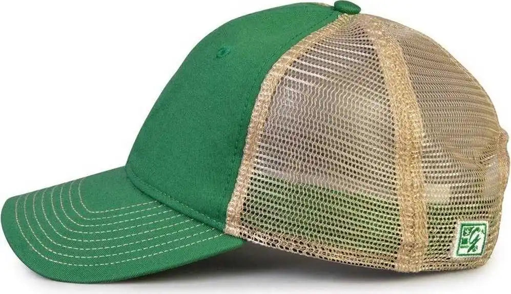 The Game Gb880 Soft Trucker Cap Kelly Sand / one Size Fits Most