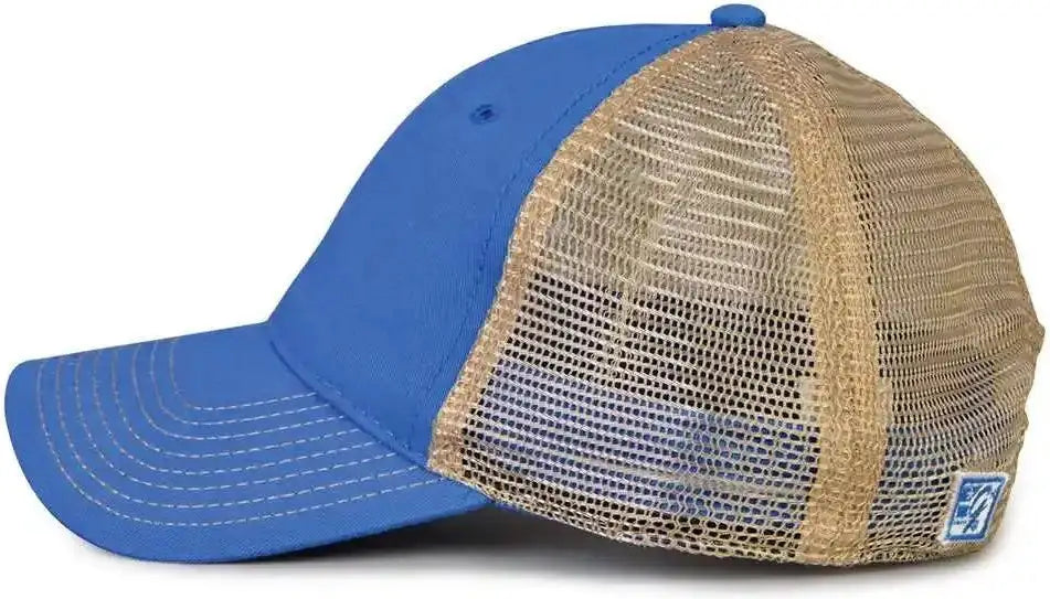 The Game Gb880 Soft Trucker Cap - La Blue - Sand / one Size Fits Most