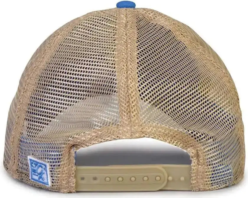 The Game Gb880 Soft Trucker Cap - La Blue - Sand / one Size Fits Most