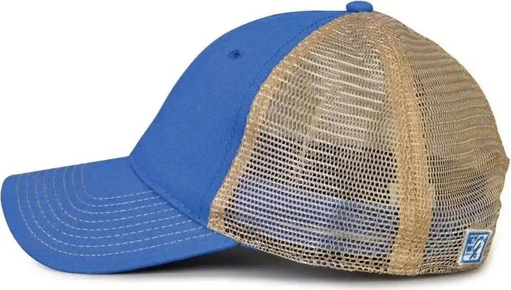 The Game Gb880 Soft Trucker Cap - La Blue - Sand / one Size Fits Most