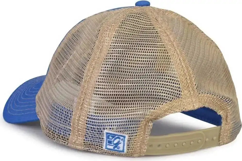 The Game Gb880 Soft Trucker Cap - La Blue - Sand / one Size Fits Most
