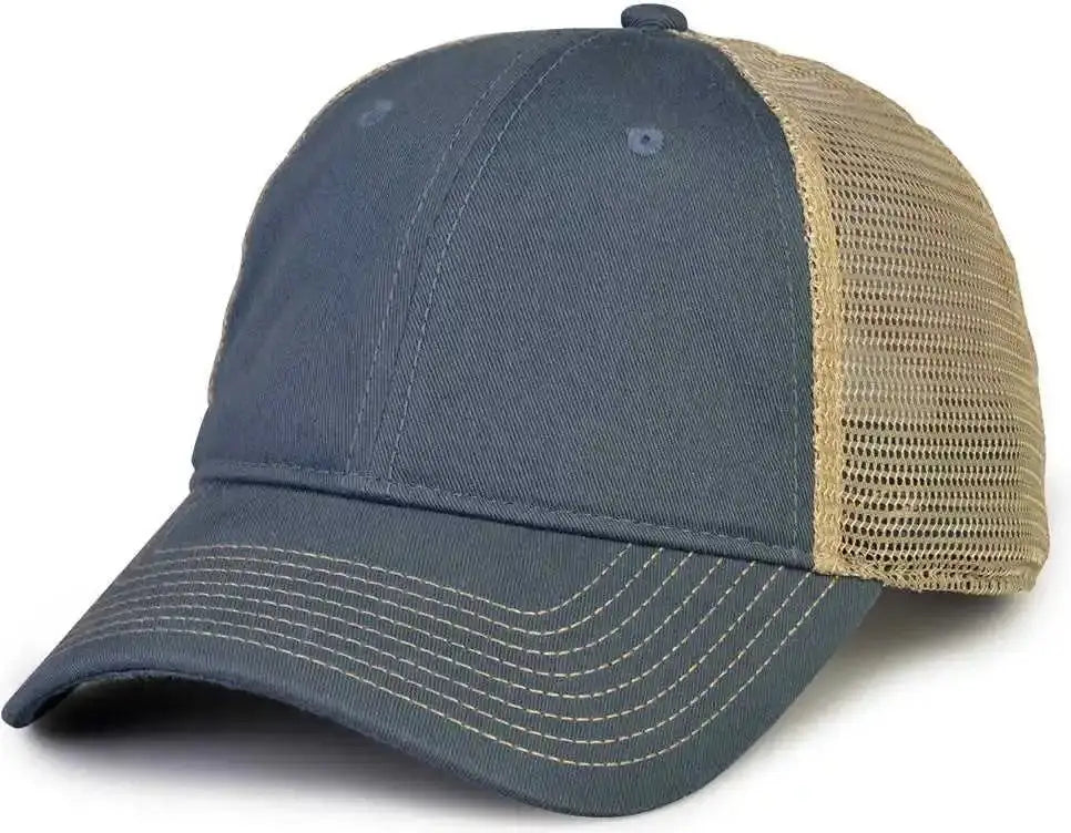 The Game Gb880 Soft Trucker Cap - Marine - Navy Sand / one Size Fits Most